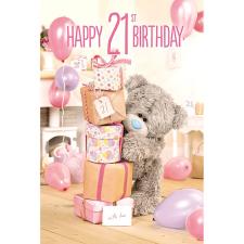 3D Holographic 21st Me to You Bear Birthday Card Image Preview